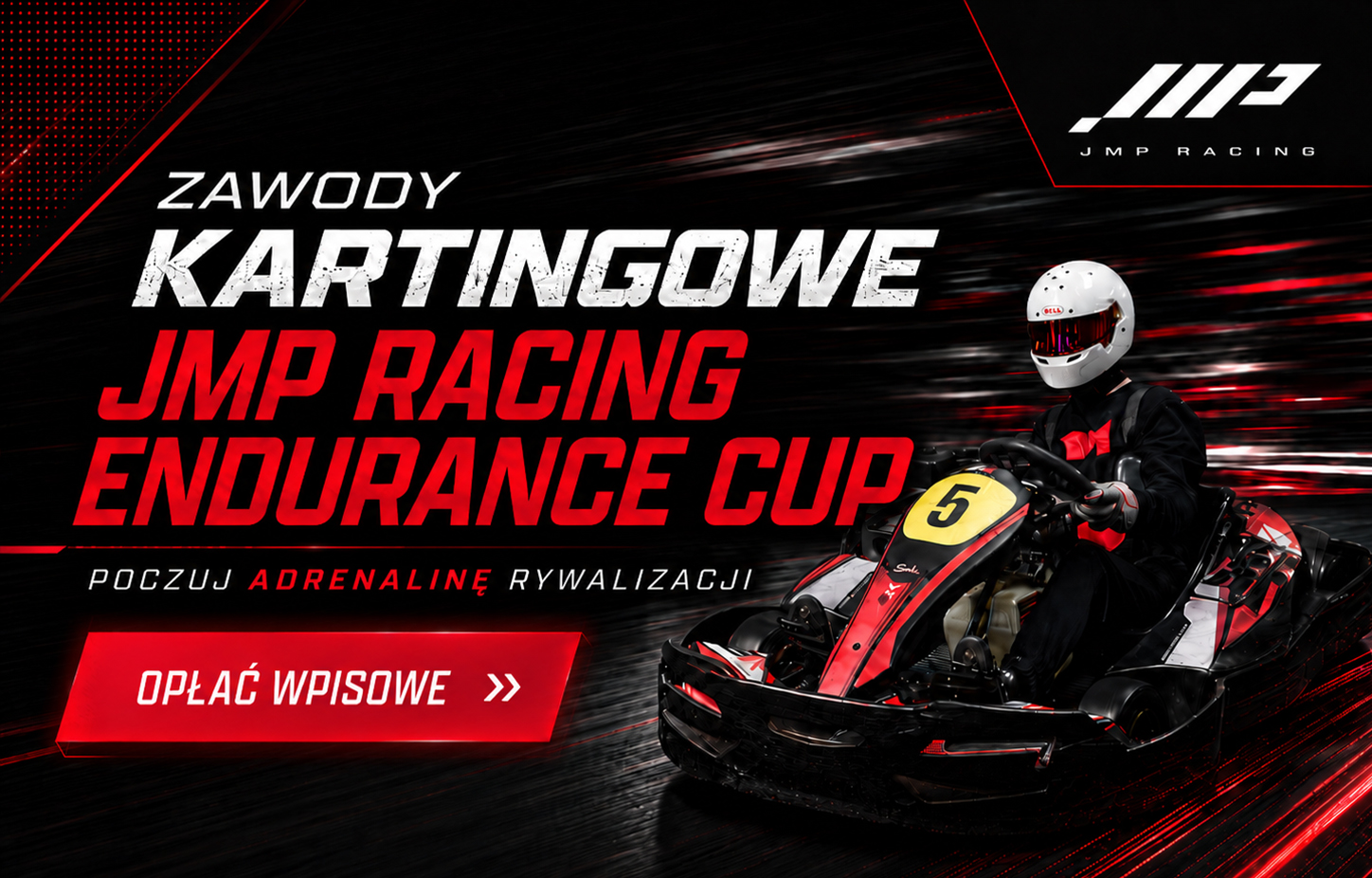 Przejazd Gokartem Zawody JMP Racing Endurance Cup (1os)